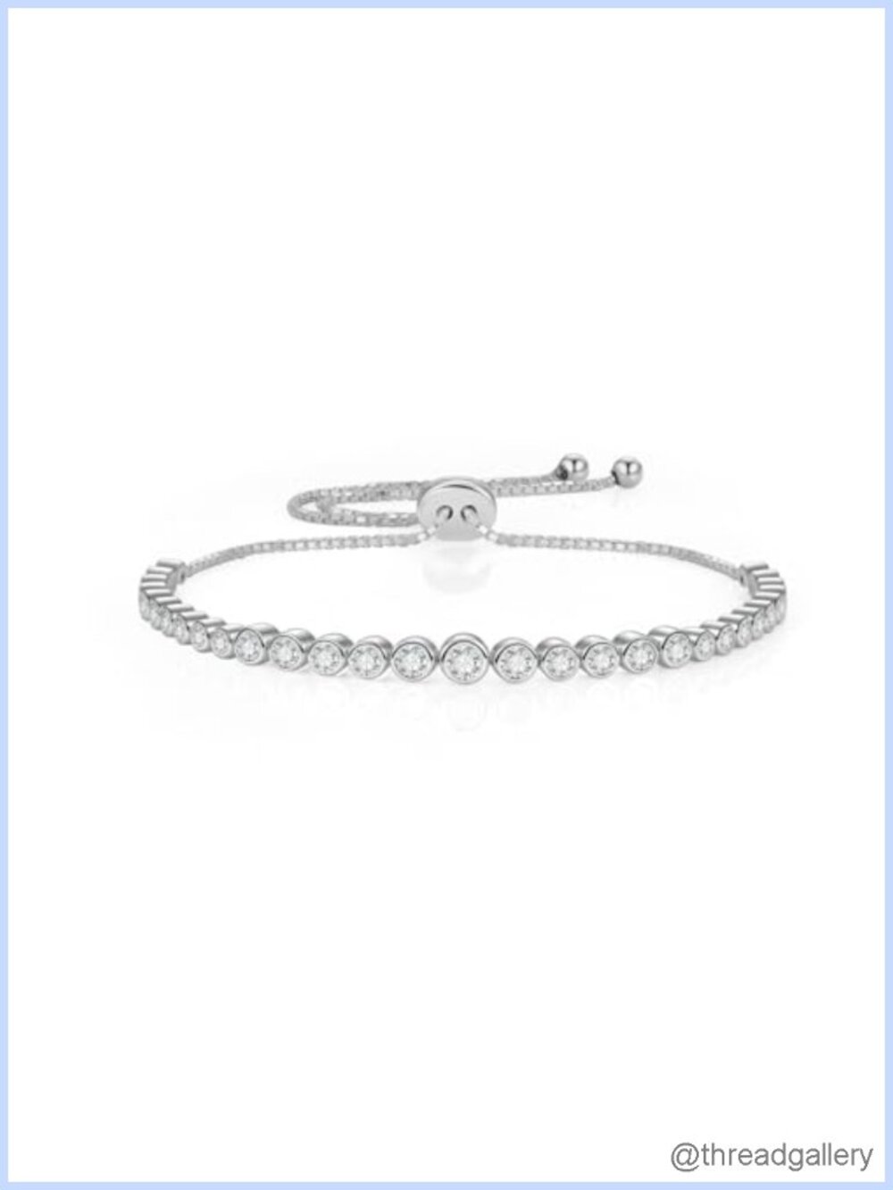 Moissanite Tennis Bracelet 925 Sterling Silver Dainty Anniversary Gift
